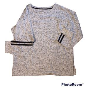 Bobbie Brooks Sz 2X Lightweight Gray Sweatshirt Plus Size Crewneck NEW NWT